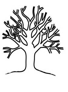 Simple Tree Without Leaves Coloring Pages