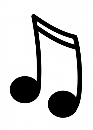 Music Note Black And White Clipart