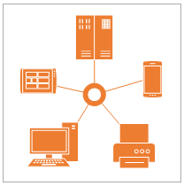 Modern shapes in the new Visio: org chart, network, timeline, and ...