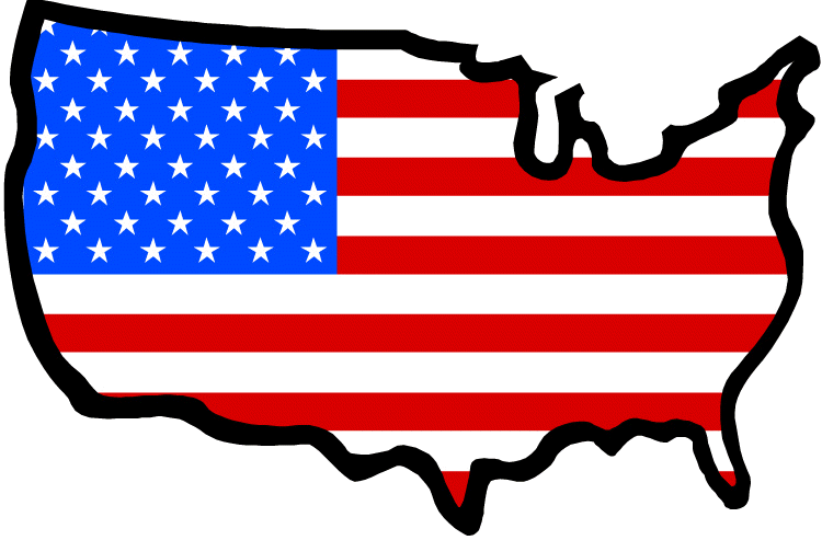 50 states clip art