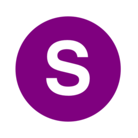 Letter s clipart purple