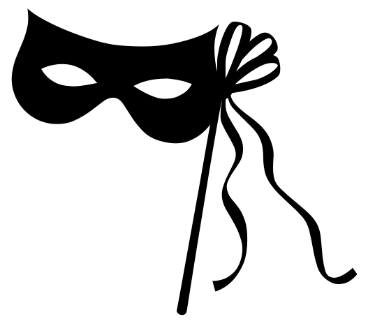 Black Masquerade Mask Clipart