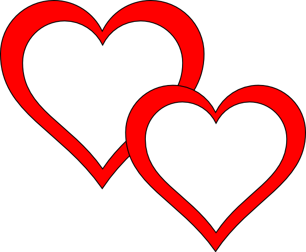 Clipart 2 hearts