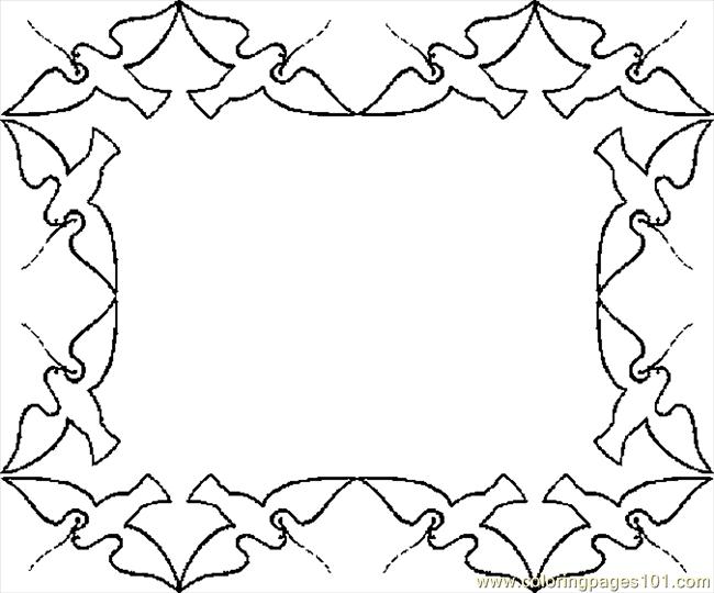 Coloring Pages Birds Border (Entertainment > Holidays) - free ...