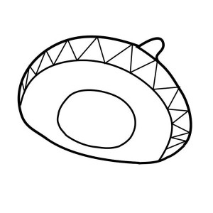 Two Maracas for Mexican Fiesta Coloring Page | Kids Play Color