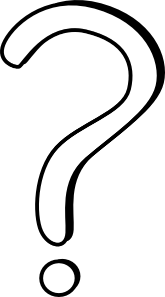 Question Mark Outline Clip Art - vector clip art ...