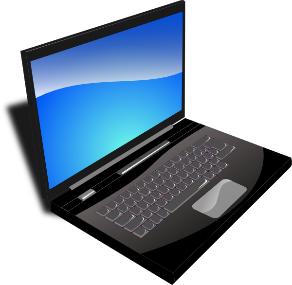 Extra Large Laptop Vector clip art - vector clip art online ...