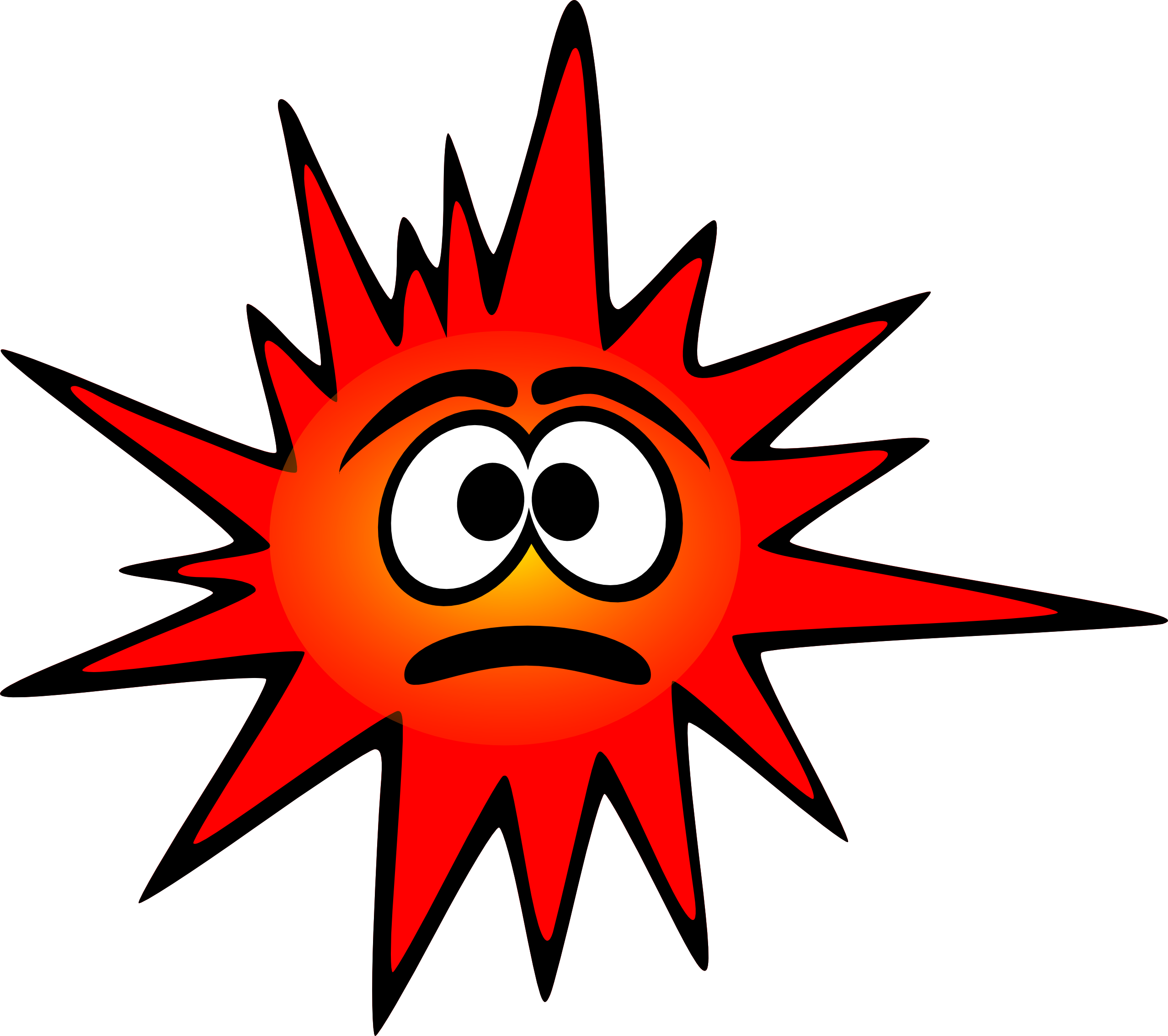 funny red bacteria scalable vector graphics svg SVG