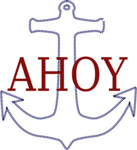 Ahoy Anchor clip art - vector clip art online, royalty free ...