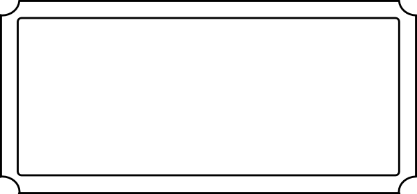 Blank Movie Ticket Stub clip art - vector clip art online, royalty ...