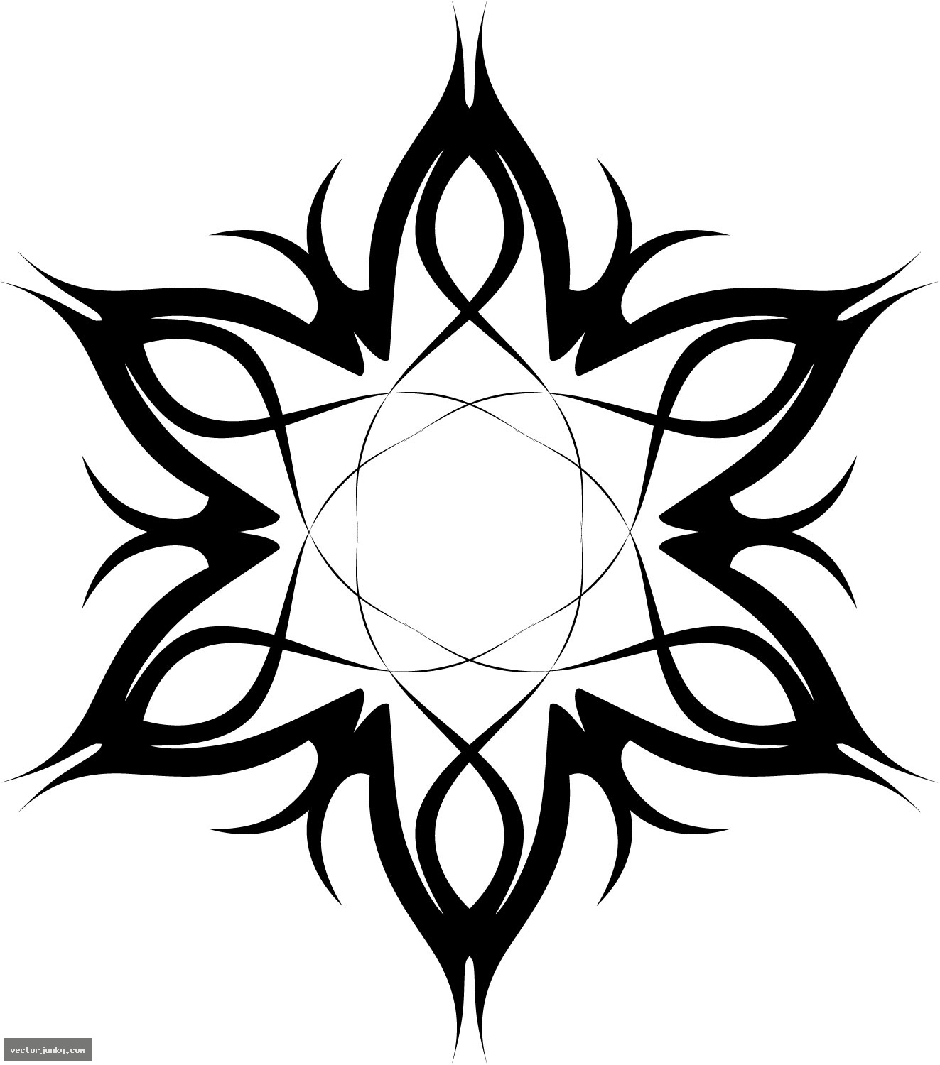 Vector Download » Tribal Vector Flower