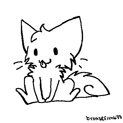 DeviantArt: More Like Chibi Cat Lineart :3 by bronzefish678