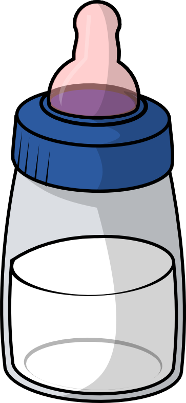 Cute milk bottle clipart