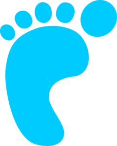 Foot step clipart