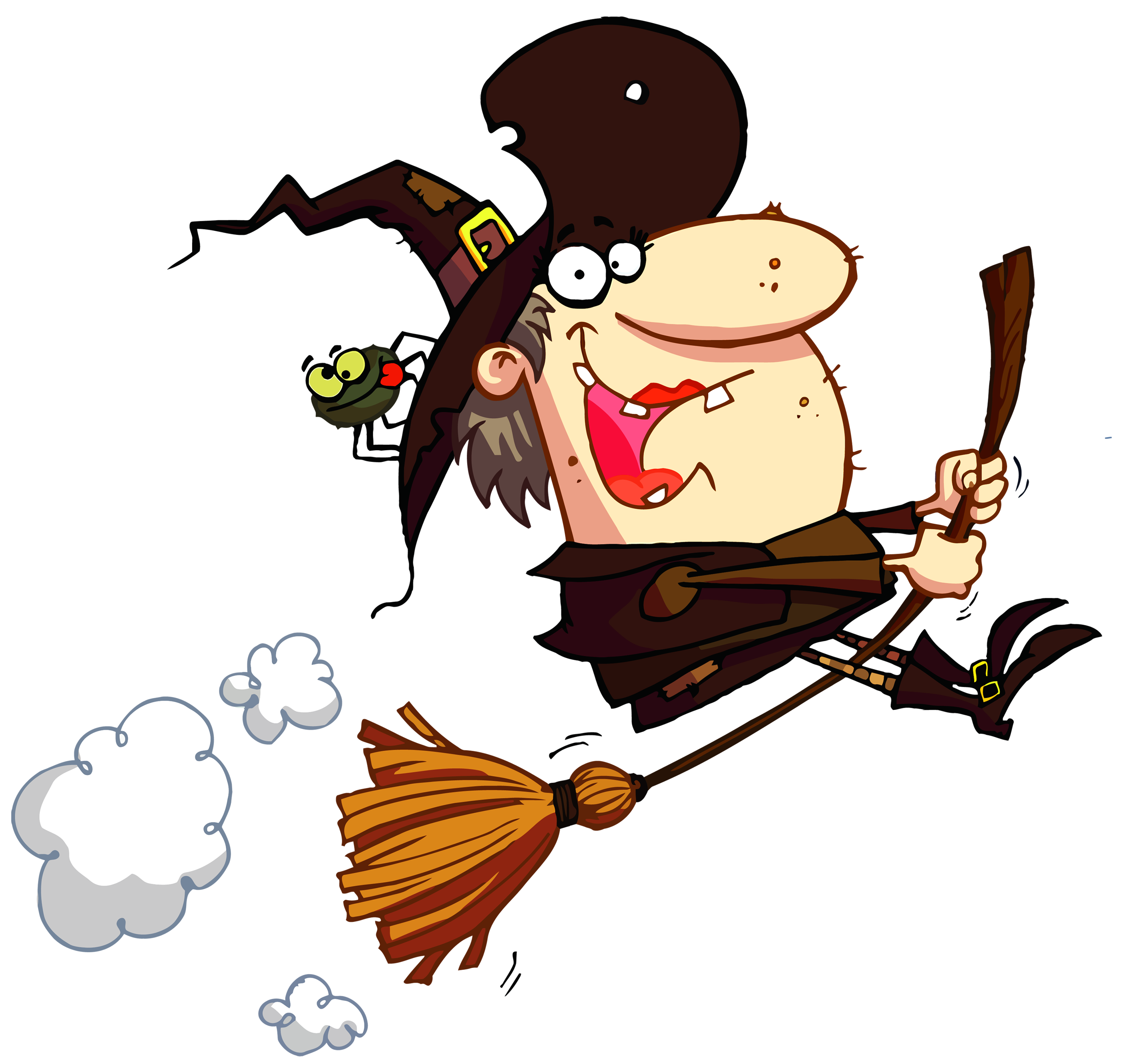 Halloween Funny Witch PNG Clipart