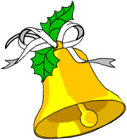 Cartoon christmas bell clipart