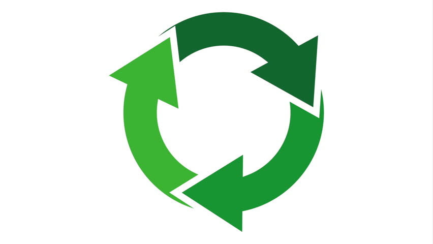 Ecological Symbol. Alpha Channel Is Included Stock Footage Video ...