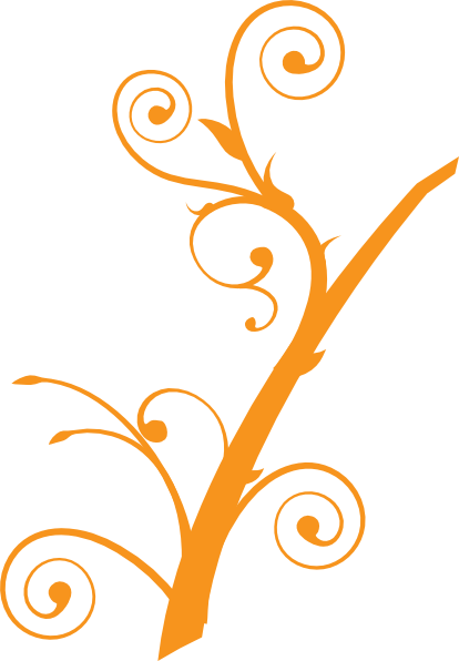 Cartoon Orange Tree