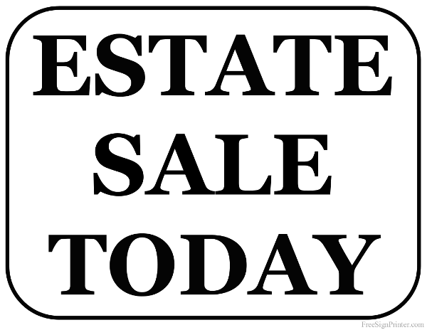 Printable Garage Sale Signs