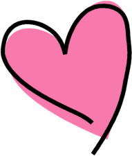 Pink heart clipart png