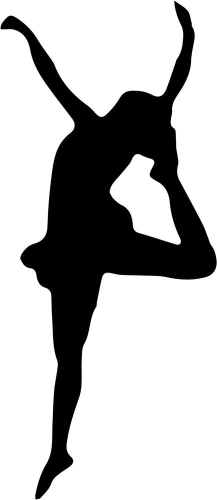 Twirler Dancer Silhouette Car Decal Window Sticker Color Guard ...