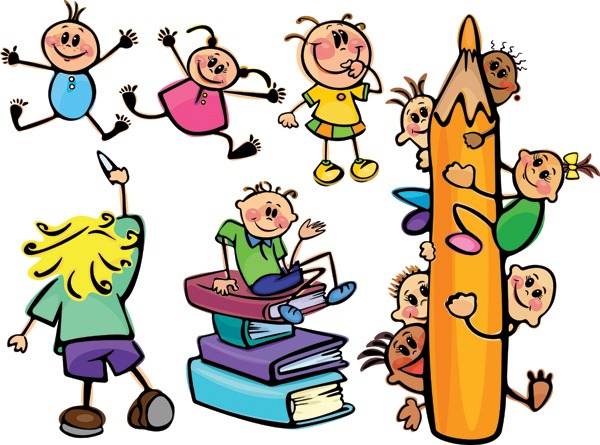 Children learning clip art