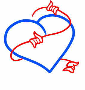 How to Draw a Barbed Heart Tattoo, Step by Step, Tattoos, Pop ...