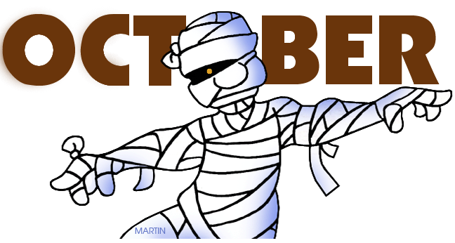 October clipart png