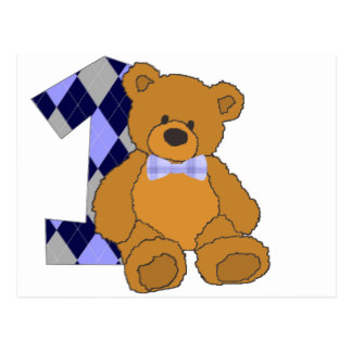 Teddy Bear With Bow Postcards | Zazzle