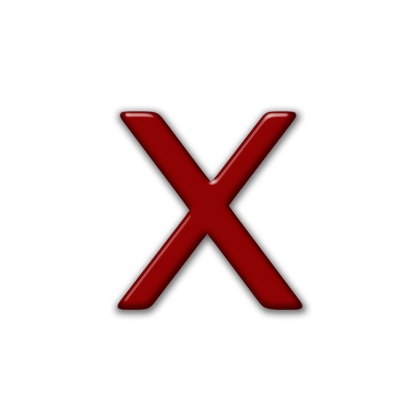 Letter X Icon #074435 Â» Icons Etc
