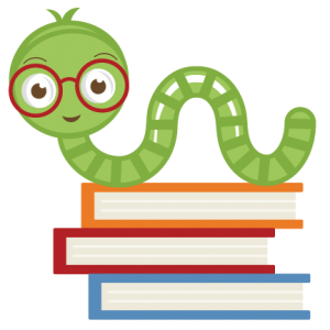 Cute Bookworm SVG cut file cute bookworm clipart free svgs free ...