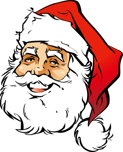 Clipart santa face