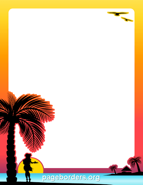 Free Summer Borders: Clip Art, Page Borders, and Vector Graphics
