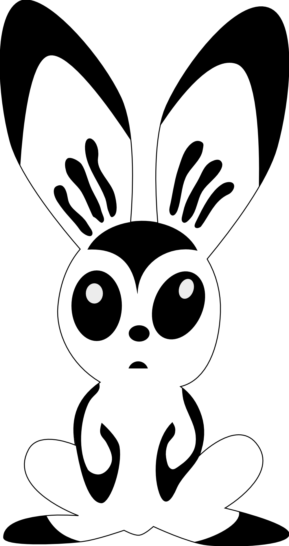 Bunny Clipart Black And White - Free Clipart Images