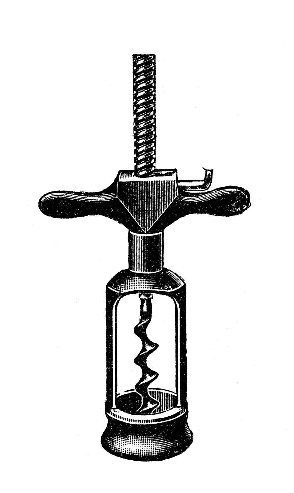 Free vintage clip art images: Vintage corkscrew wine openers