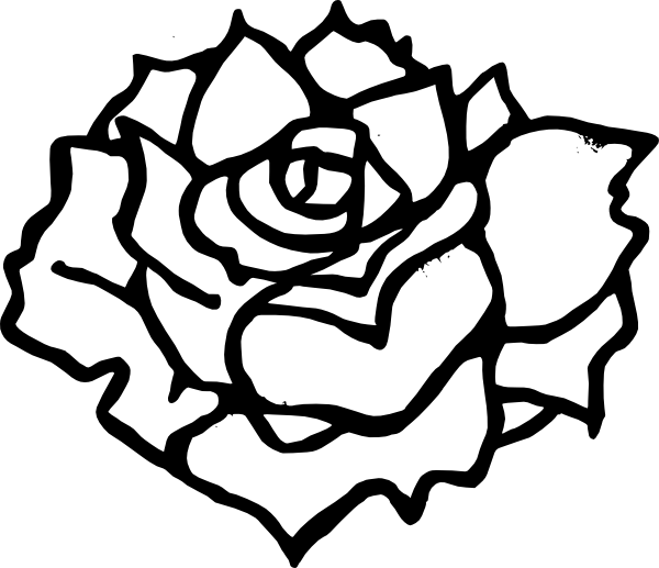 rose clipart black and white image search results