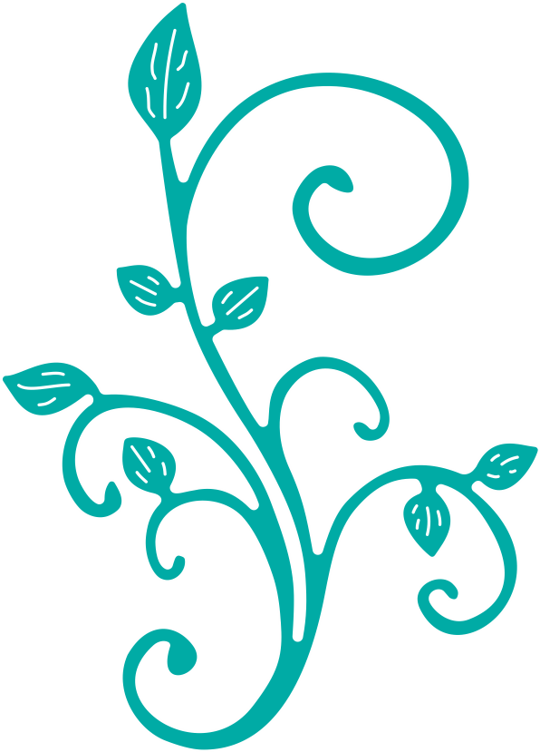 Mini Fanciful Flourish Right - B291 - Cheery Lynn Designs