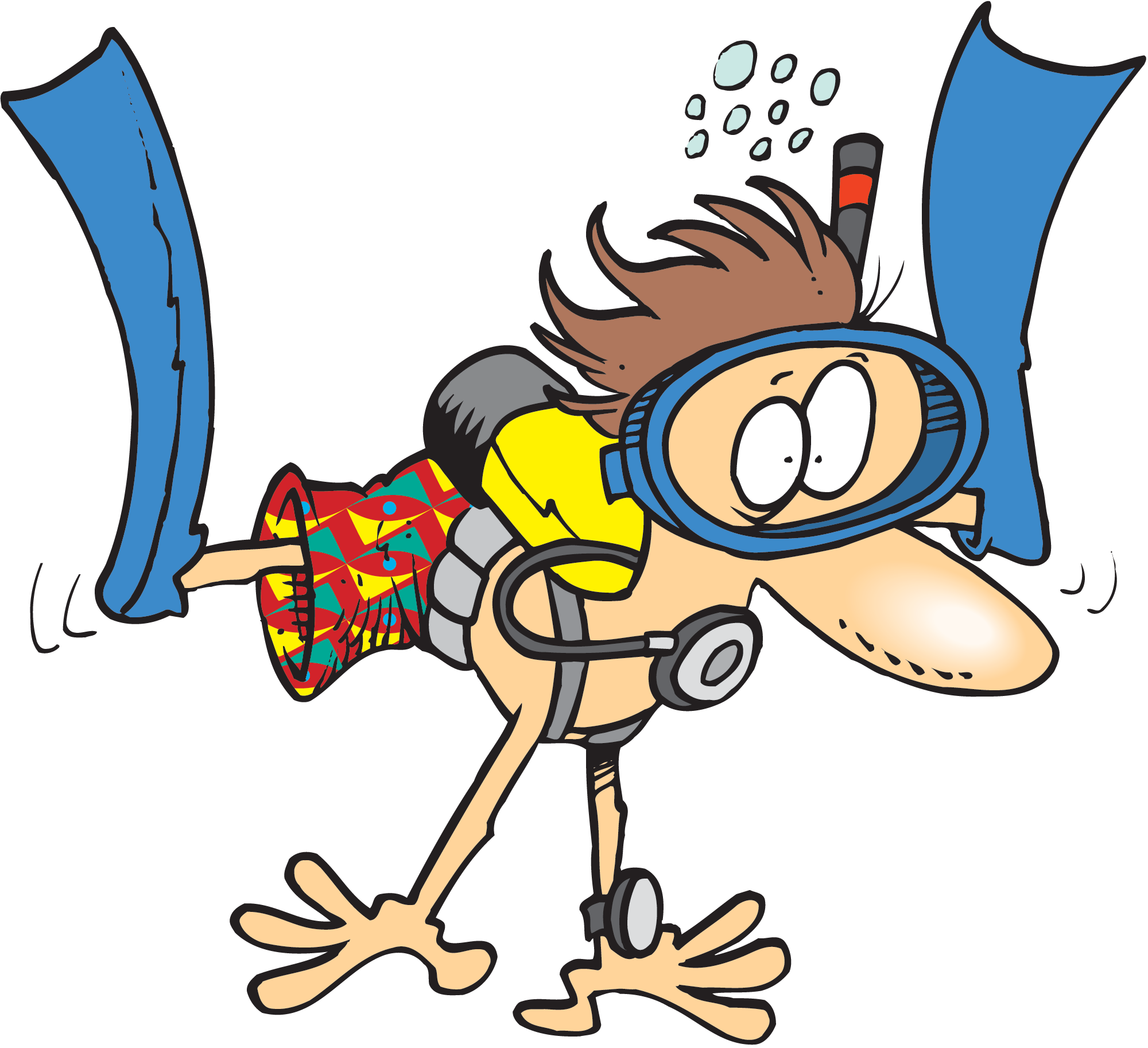 Image of Cartoon Person Swimming #5945, Drawing A Cartoon Swimmer ...
