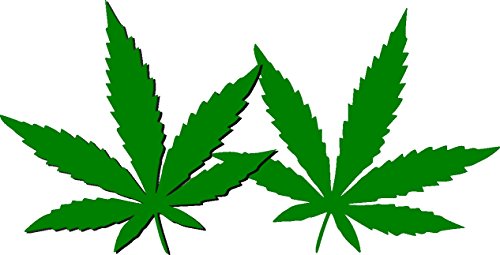 WALL PATTERN DECAL WEED MARIJUANA POT PLANT LEAF VINYL STICKER ...