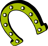 Wedding horseshoe clipart