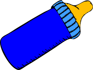 Blue baby bottle clipart - ClipartFox