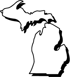 Michigan Outline Clipart