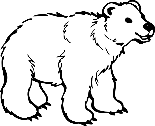 Young Polar Bear Clip Art - vector clip art online ...