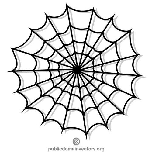 Vector clip art of stylized spider web | Public domain vectors