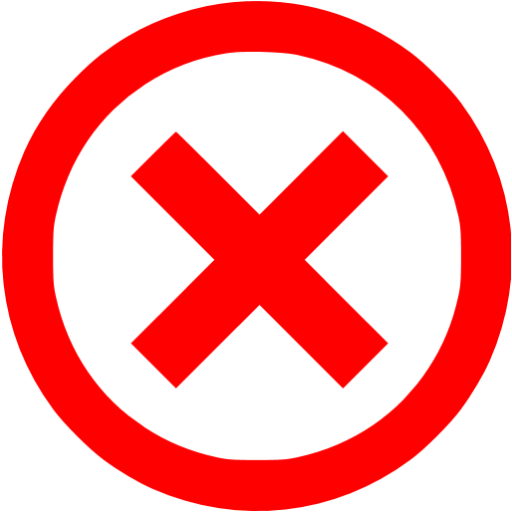 Red x mark 4 icon - Free red x mark icons