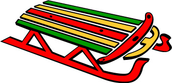 Snow Sled Clipart