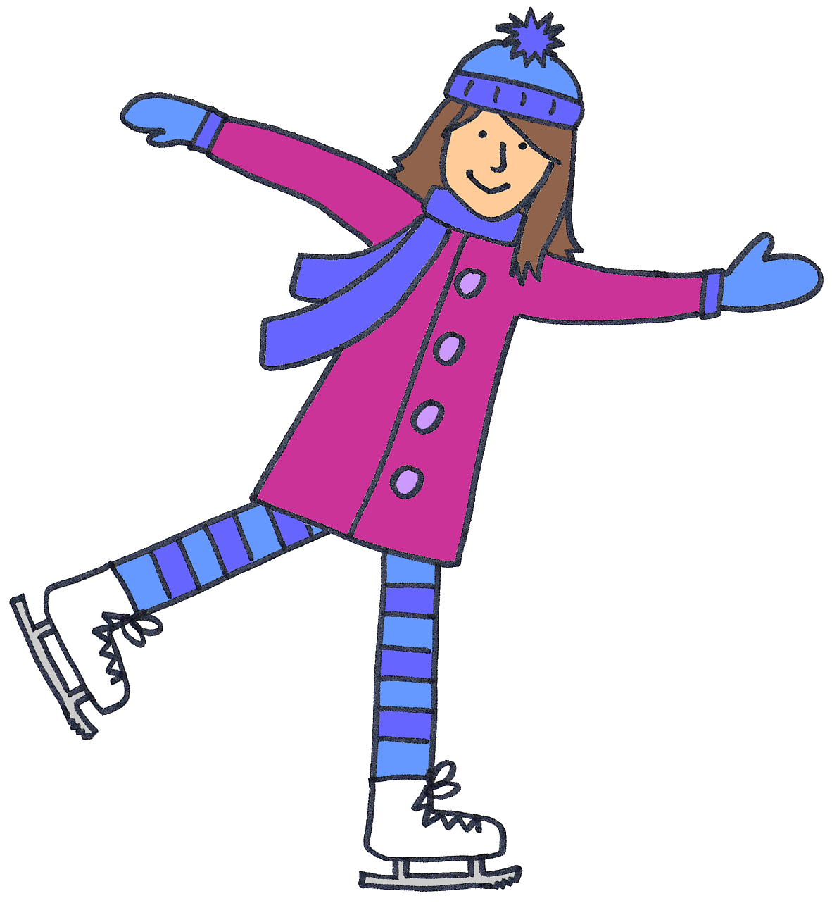 Skating Clipart