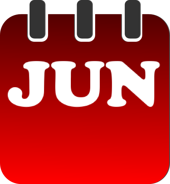 Clipart june calendar