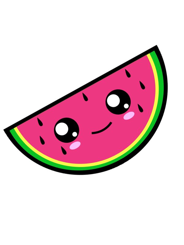 Watermelon Drawing | Step By Step ...