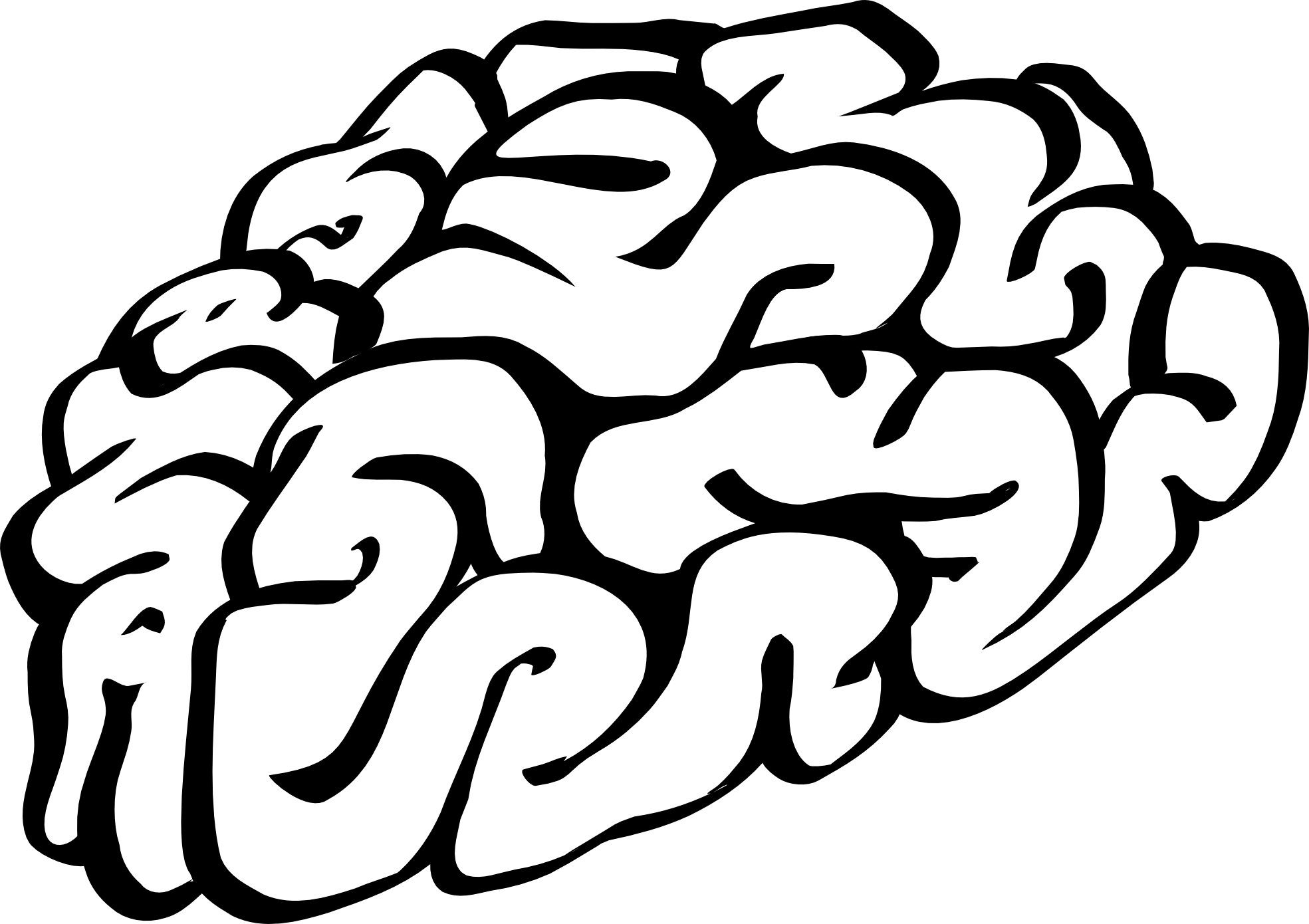 Brain Clipart Black And White